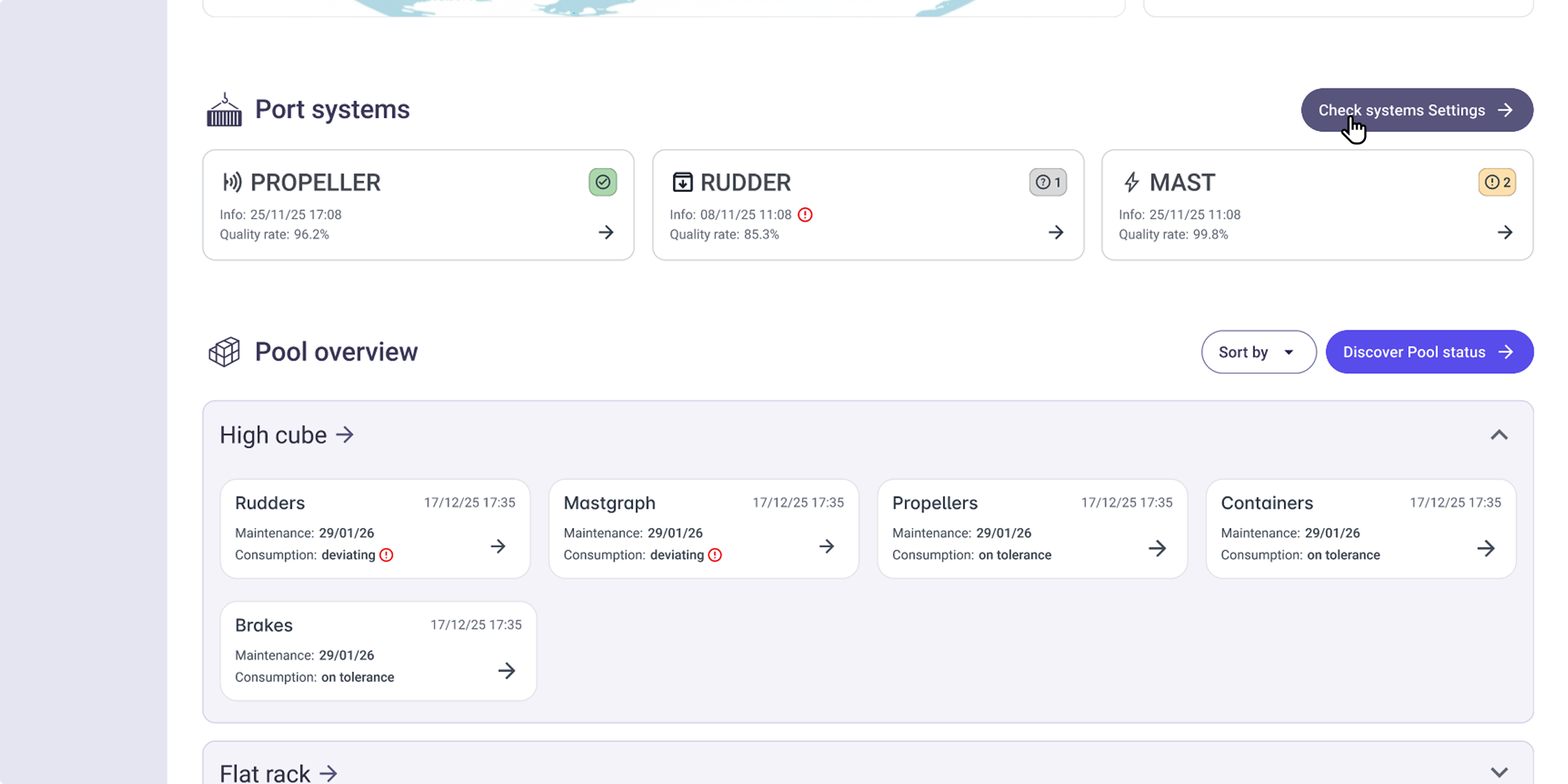 Homepage first section of the web app 'Esse Diagnostic Systems'